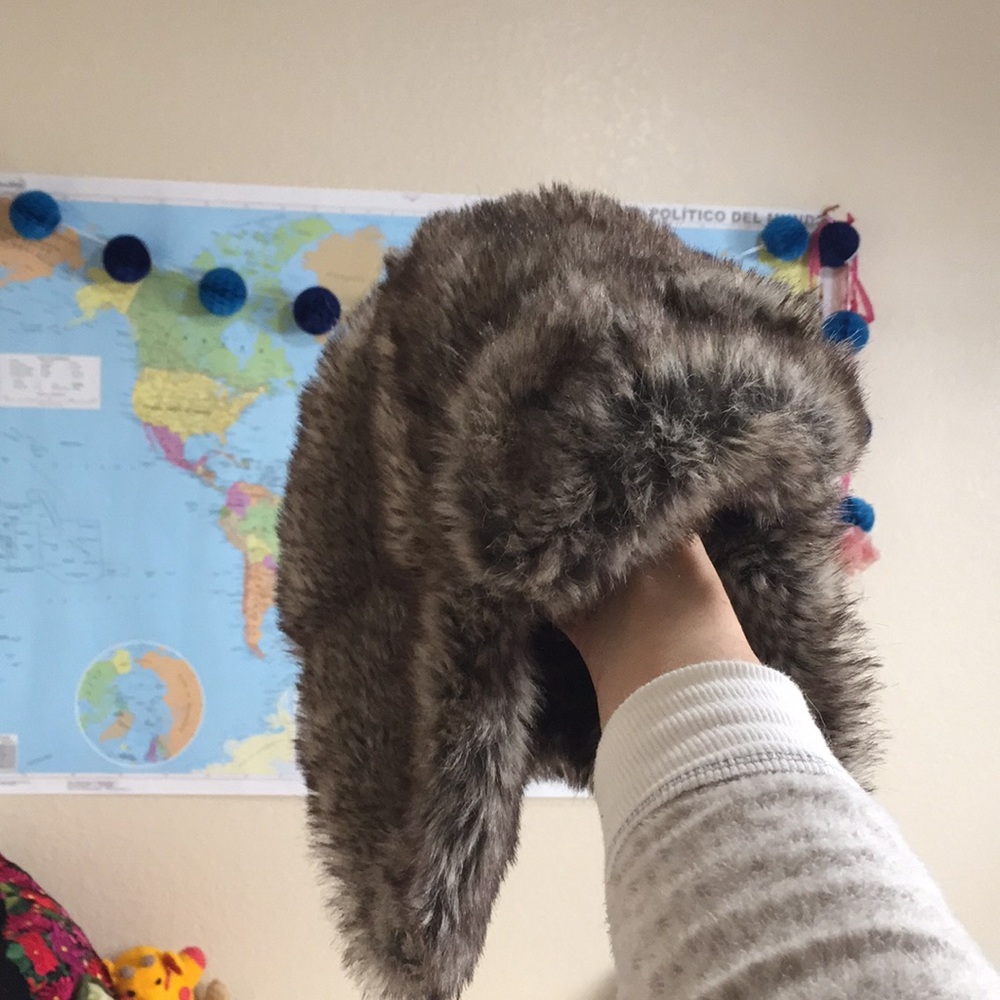 Faux Fur helmet hat